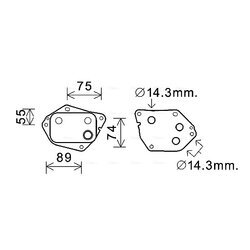 Chladič motorového oleja AVA QUALITY COOLING HY3288