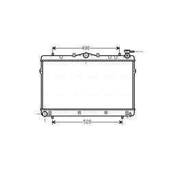 Chladič motora AVA QUALITY COOLING HYA2043