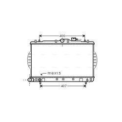 Chladič motora AVA QUALITY COOLING HYA2088