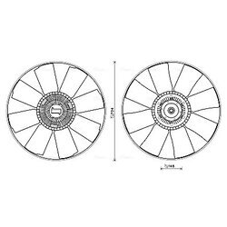 Spojka ventilátora chladenia AVA QUALITY COOLING IVF130