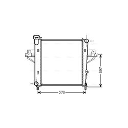 Chladič motora AVA QUALITY COOLING JE2042