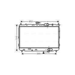 Chladič motora AVA QUALITY COOLING KAA2072