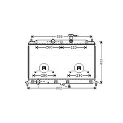 Chladič motora AVA QUALITY COOLING KAA2077