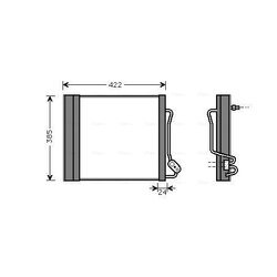 Kondenzátor klimatizácie AVA QUALITY COOLING MCA5001D