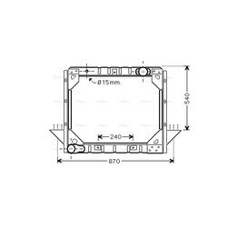 Chladič motora AVA QUALITY COOLING MN2038