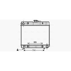 Chladič motora AVA QUALITY COOLING MS2043