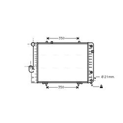 Chladič motora AVA QUALITY COOLING MS2096