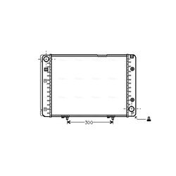 Chladič motora AVA QUALITY COOLING MS2100