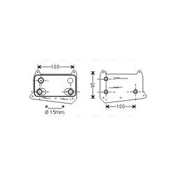 Chladič motorového oleja AVA QUALITY COOLING MS3552