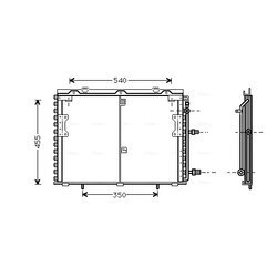 Kondenzátor klimatizácie AVA QUALITY COOLING MS5221