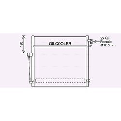 Kondenzátor klimatizácie AVA QUALITY COOLING MS5707D