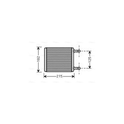 Výmenník tepla vnútorného kúrenia AVA QUALITY COOLING MS6442