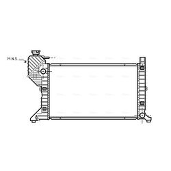 Chladič motora AVA QUALITY COOLING MSA2183