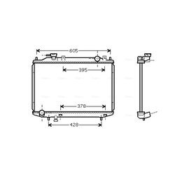 Chladič motora AVA QUALITY COOLING MZ2181