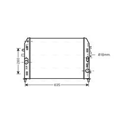 Chladič motora AVA QUALITY COOLING MZ2205