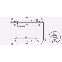 Chladič motora AVA QUALITY COOLING MZ2287