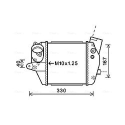 Chladič plniaceho vzduchu AVA QUALITY COOLING MZA4243