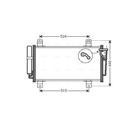 Kondenzátor klimatizácie AVA QUALITY COOLING MZA5231D