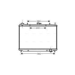 Chladič motora AVA QUALITY COOLING OL2456