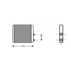 Výmenník tepla vnútorného kúrenia AVA QUALITY COOLING OL6321