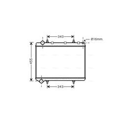 Chladič motora AVA QUALITY COOLING PE2259