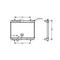 Chladič motora AVA QUALITY COOLING PEA2210