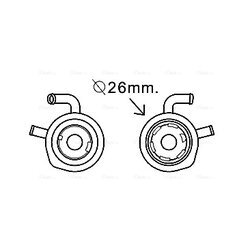 Chladič motorového oleja AVA QUALITY COOLING RT3611