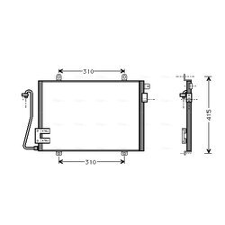 Kondenzátor klimatizácie AVA QUALITY COOLING RT5232