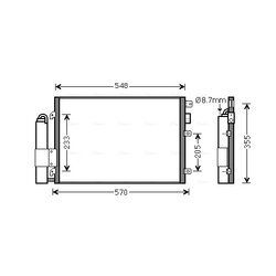 Kondenzátor klimatizácie AVA QUALITY COOLING RT5376D