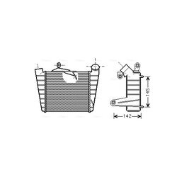 Chladič plniaceho vzduchu AVA QUALITY COOLING SAA4020