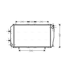 Chladič motora AVA QUALITY COOLING SU2055