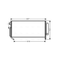 Kondenzátor klimatizácie AVA QUALITY COOLING SU5060D