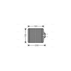 Výmenník tepla vnútorného kúrenia AVA QUALITY COOLING SZ6093