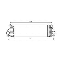 Chladič plniaceho vzduchu AVA QUALITY COOLING SZA4134