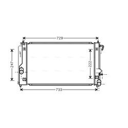 Chladič motora AVA QUALITY COOLING TO2296