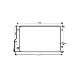 Chladič motora AVA QUALITY COOLING TO2334