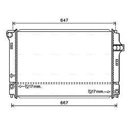 Chladič motora AVA QUALITY COOLING TO2700