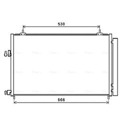 Kondenzátor klimatizácie AVA QUALITY COOLING TO5679D