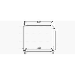 Kondenzátor klimatizácie AVA QUALITY COOLING TO5749D