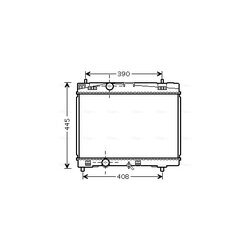 Chladič motora AVA QUALITY COOLING TOA2357