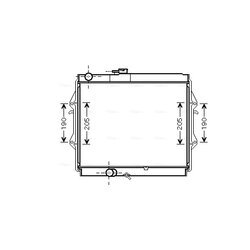 Chladič motora AVA QUALITY COOLING TOA2492