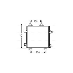 Kondenzátor klimatizácie AVA QUALITY COOLING TOA5414D