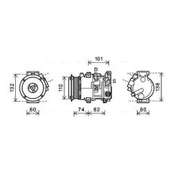 Kompresor klimatizácie AVA QUALITY COOLING TOAK628