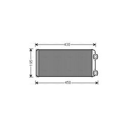 Výmenník tepla vnútorného kúrenia AVA QUALITY COOLING VL6048