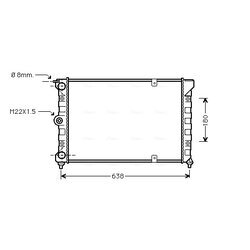 Chladič motora AVA QUALITY COOLING VN2018