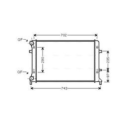 Chladič motora AVA QUALITY COOLING VN2228