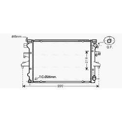 Chladič motora AVA QUALITY COOLING VN2232