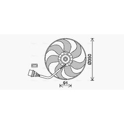 Ventilátor chladenia motora AVA QUALITY COOLING VN7540