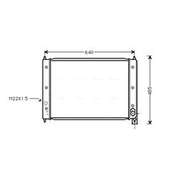 Chladič motora AVA QUALITY COOLING VNA2034