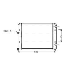 Chladič motora AVA QUALITY COOLING VNA2119